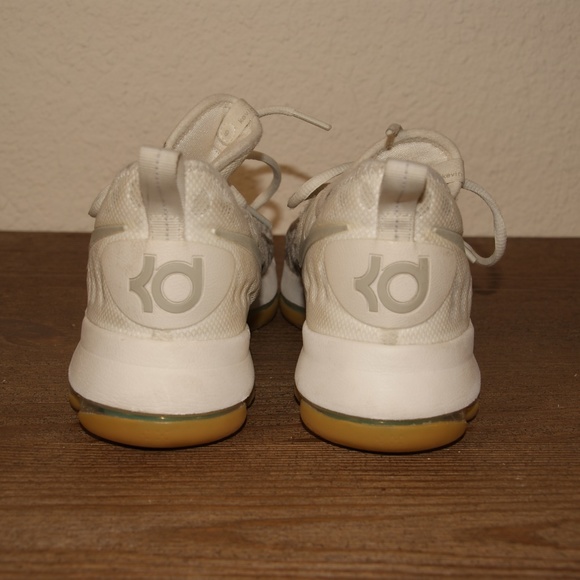 NIKE Zoom KD 9 White/Gray Sneakers Shoes sz 6Y - Picture 6 of 8